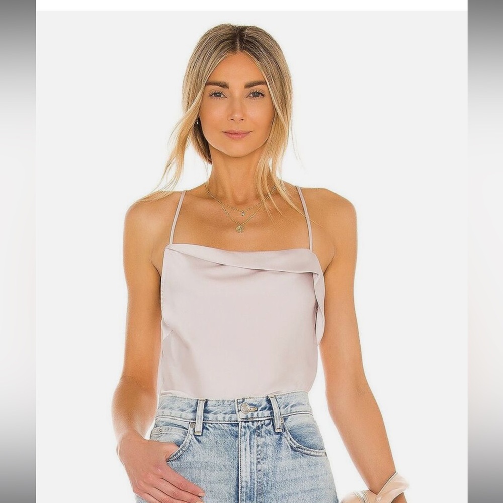 Astr Cream One Piece Bodysuit with Sweetheart Neckline